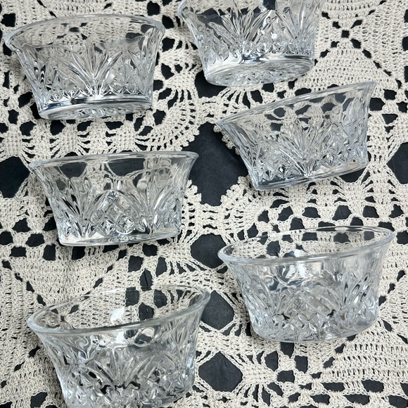 Godinger Freedom Lead Crystal Dessert Bowls – Set of 6 - Vintage - Picture 5 of 17